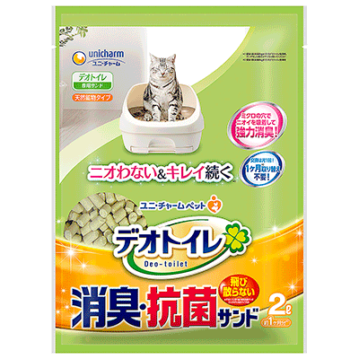 デオトイレ 飛び散らない消臭 抗菌サンド 2ℓ 猫の商品を探す ユニ チャーム ペット